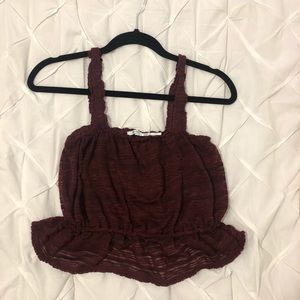 Urban Outfitter Sleeveless Maroon Top